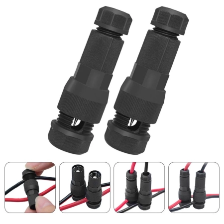 ZŁĄCZE do przewodu 2 szt. uniwersalne 12AWG, 14AWG, 16AWG, SPT2, SPT3 zakręcane IP44